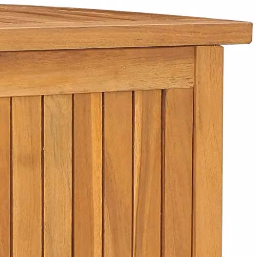 vidaXL Solid Teak Wood Garden Storage Box in Brown – 3