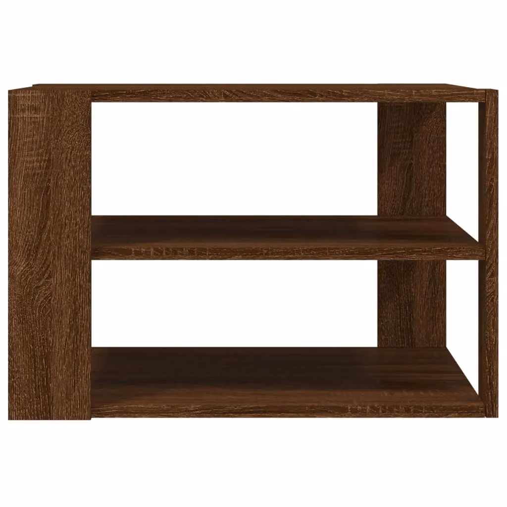 Berkfield Home Modern Square Coffee Table in Brown Oak, W/D/H: 59.5 x 59.5 x 40 cm – 4