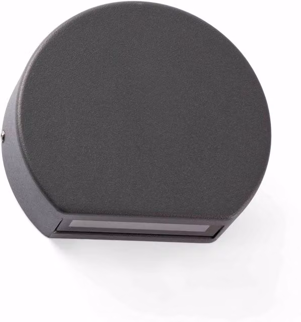 Faro Pill LED Outdoor Wall Light in Grey