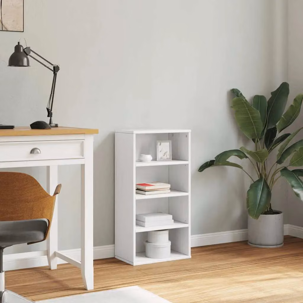 Berkfield Home ODDA Side Cabinet in White Solid Pine Wood, W/D/H: 40 x 24 x 79 cm – 2