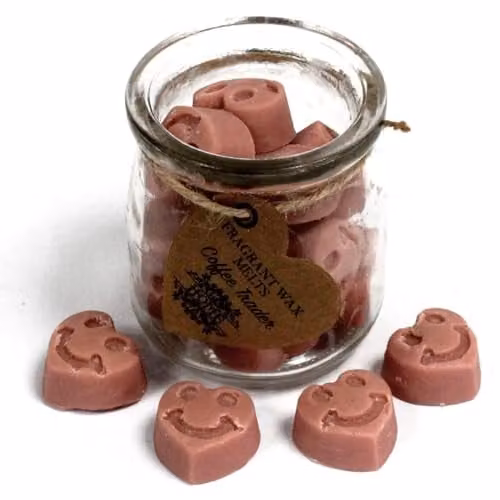 Coffee Trader KDMD Soy Wax Melts in Brown and Pink Jars – 1