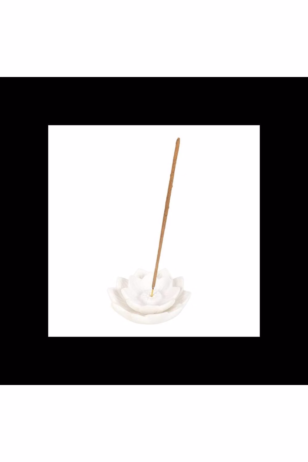 KDMD White Ceramic Lotus Flower Tabletop Incense Stick Holder – 2