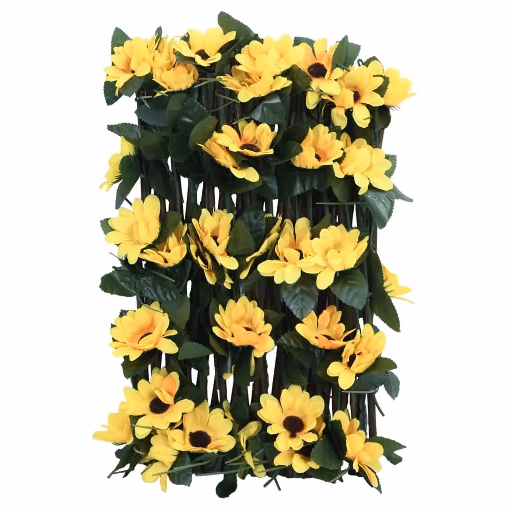 Berkfield Home Artificial Ivy Trellis Expandable Yellow W: 180 cm, H: 20 cm – 3