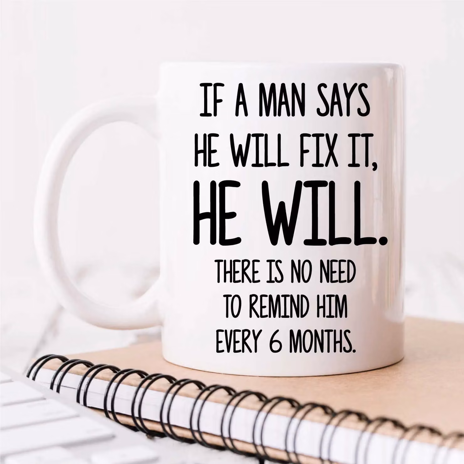 60 Second Makeover Funny White Ceramic Mug for Men – 2