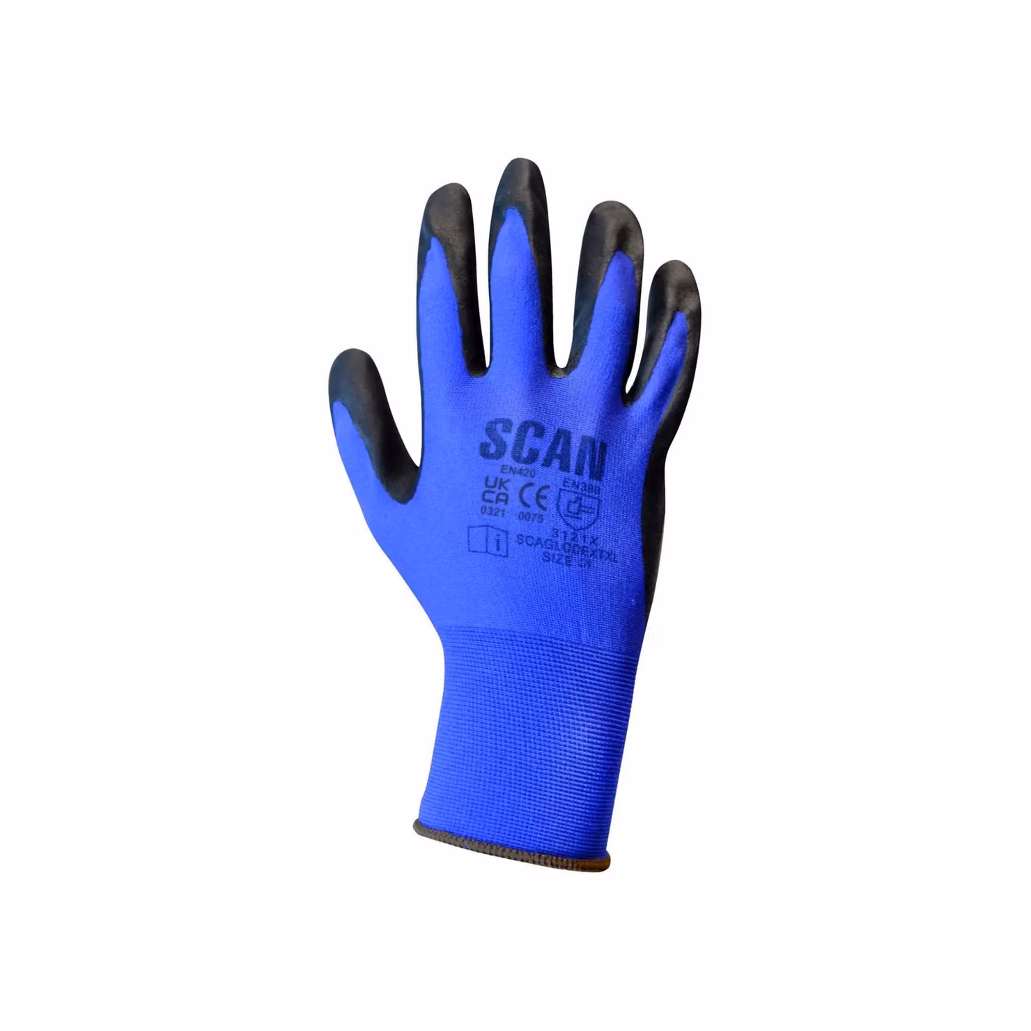 Scan Max Dexterity Nitrile Gloves, Blue, Medium – 3