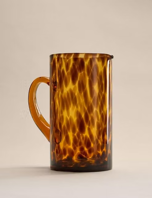 M&S Brown Speckled Glass Jug