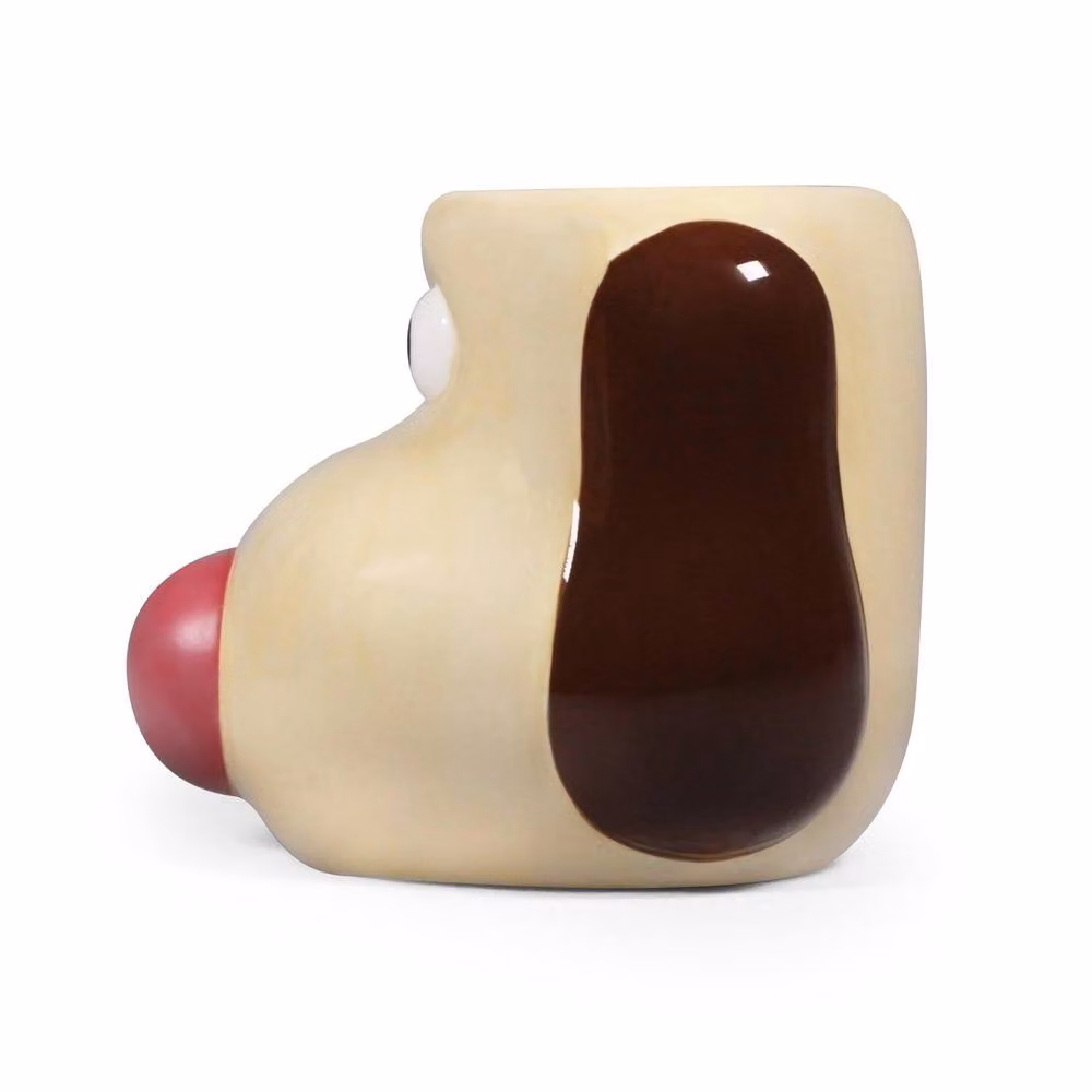 Half Moon Bay Wallace & Gromit Gromit 3D Shaped Heat Changing Ceramic Mug, 480ml, Multicolour – 3