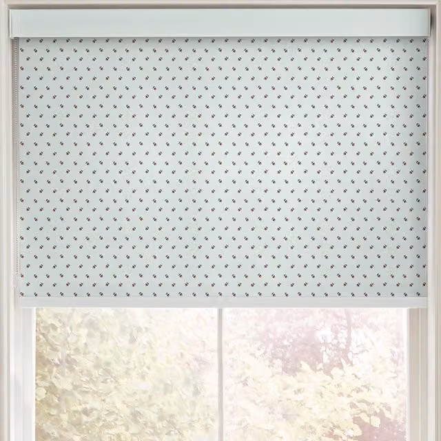 Cath Kidston Rose Bud Made to Measure Floral Roller Blind in Mint Green