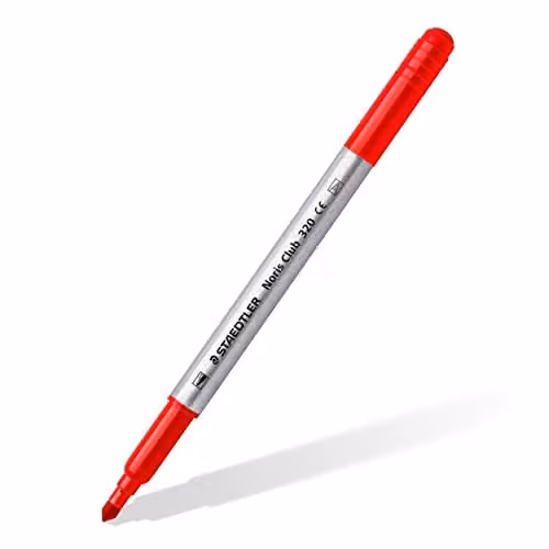 STAEDTLER Noris Double-Ended Fibre-Tip Pens, Assorted Colours, Pack of 10