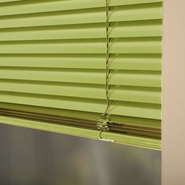 Terrys Premier Made To Measure 25mm Aluminium Venetian Blind in Citrine Green