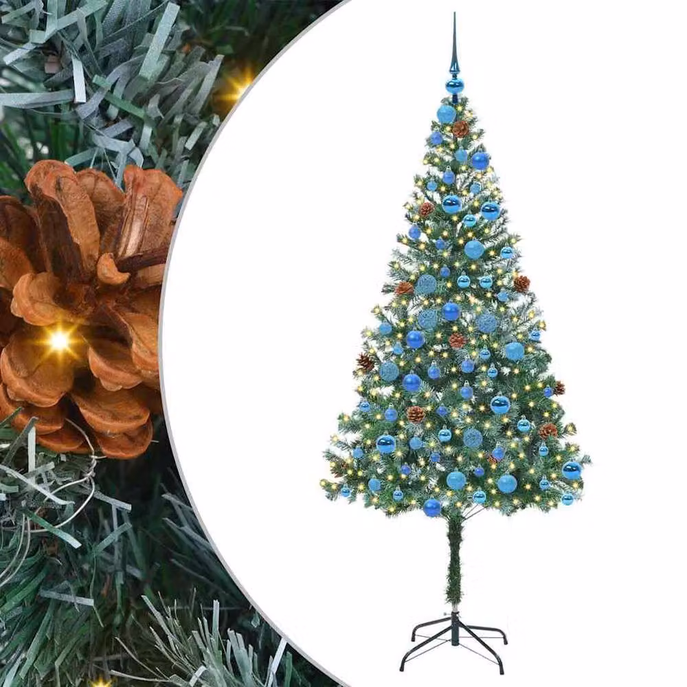 Berkfield Home Elegant Artificial Christmas Tree in Green, Height: 180 cm, W/D: 90 x 90 cm – 3