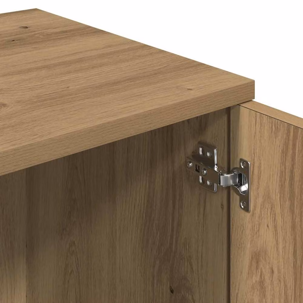 Berkfield Home Artisan Oak TV Cabinet in Brown, W/D/H: 120 x 34 x 37 cm – 4