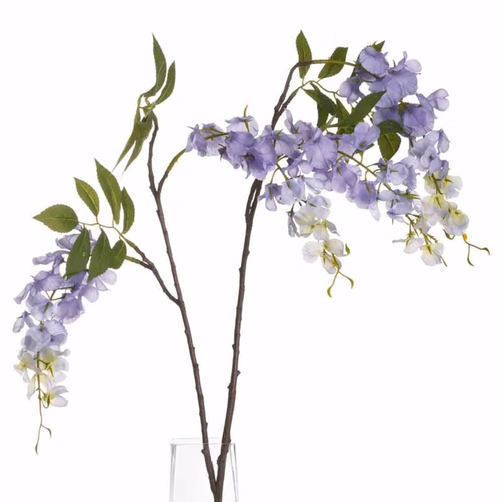 Lemon Pavilion Furniture and Decor Purple Wisteria Artificial Floral Arrangement, W42 x D42 x H82 cm – 3