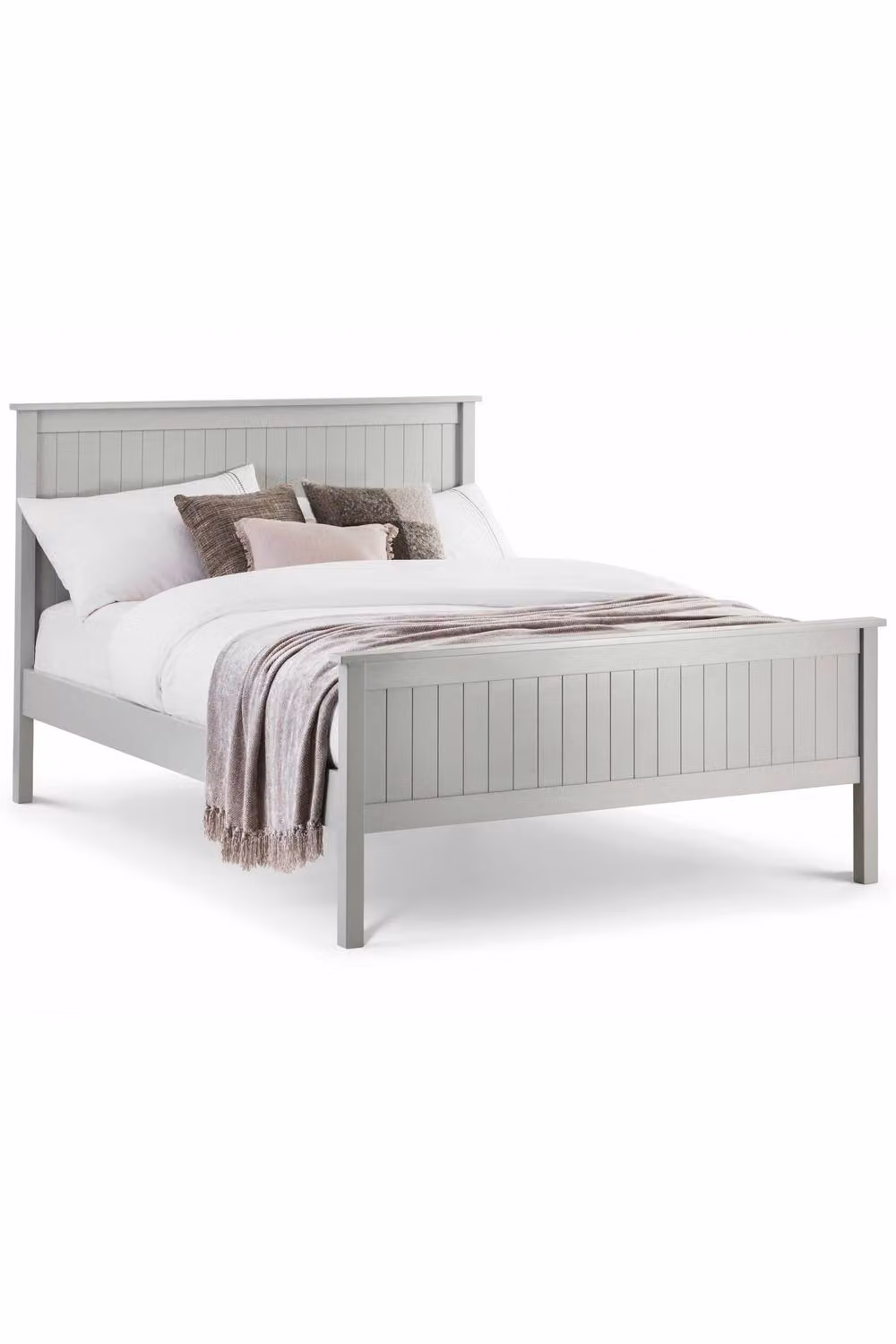 Julian Bowen Maine Solid Wood Bed Frame in Grey, W/D/H: 180 x 200 cm – 2