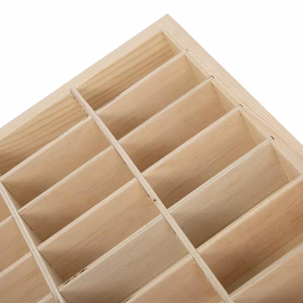 FLAVORA Wooden Model Car Storage Cabinet in Natural Sand and Brown, W/D/H: 50 x 50 x 50 cm – 3