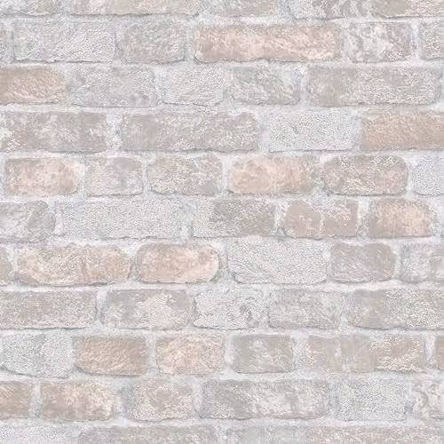 Galerie 58410 Industrial Effects Greige Stone Look Non-Woven Wallpaper