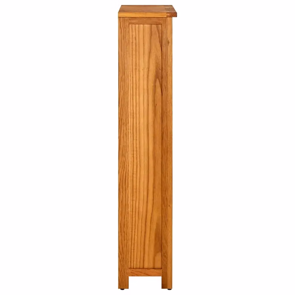 Berkfield Home 4-Tier Rustic Solid Oak Wood Bookcase in Brown, W/D/H: 70 x 22 x 110 cm – 3