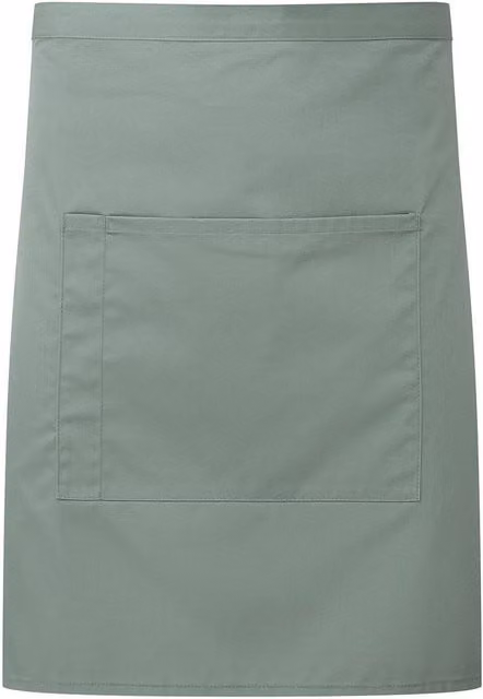 Premier Colours Front Pocket Waist Apron in Green
