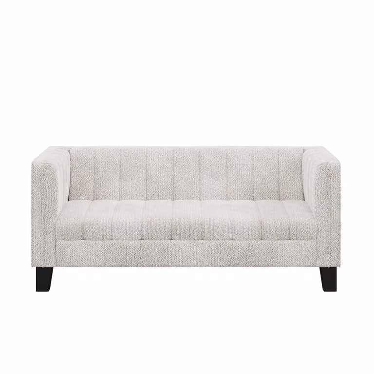 Dome Deco Dakota Upholstered Sofa in White