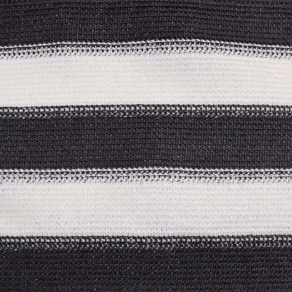Berkfield Home Semi-Transparent Privacy Netting, Anthracite, White and Black, HDPE, 1.5 x 25 m – 6