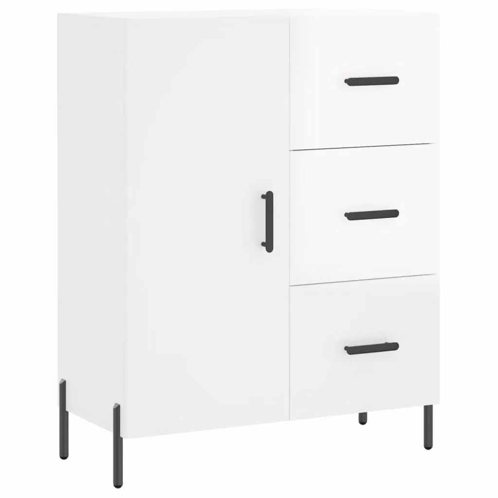 Berkfield Home High Gloss White Sideboard, W/D/H: 69.5 x 34 x 90 cm – 2