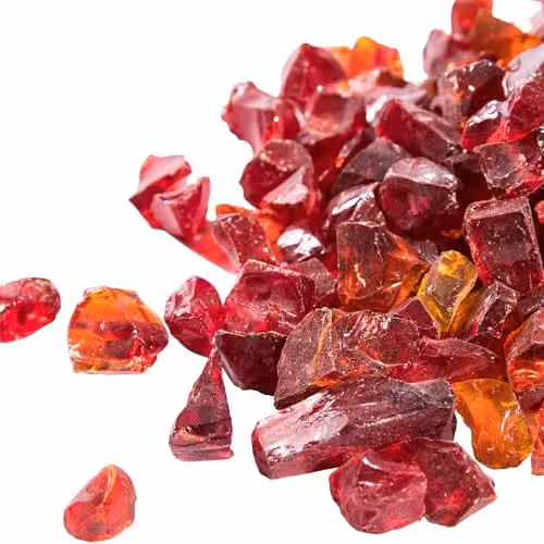 Teamson Home Red Tempered Glass Lava Rocks for Outdoor Gas Fire Pits, 4 kg – 2