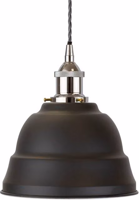 SE Home Lincoln Pendant Light in Matt Black and Grey Twisted Nickel
