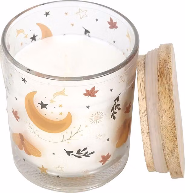 Something Different Autumn Magic Spiced Vanilla Scented Candle in White