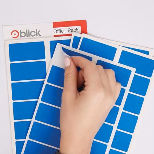 Blick Blue Self Adhesive Rectangular Paper Labels, 25mm x 50mm, 320 Pack – 2