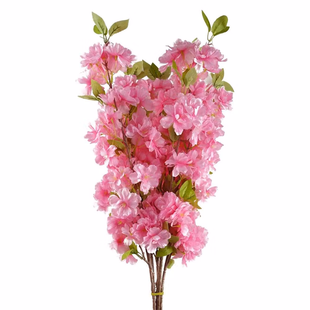 Leaf Botanik Pink Artificial Blossom Stem Pack of 6, Height: 100 cm – 3