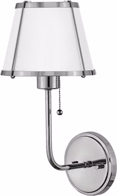 Netlighting Clarke Wall Lamp Shade in Grey and White Metal with E27 Fitting