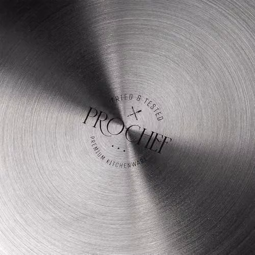 Prochef Stainless Steel Stockpot with Glass Lid, Silver, W/D/H: 24 x 24 x 16.6 cm – 5