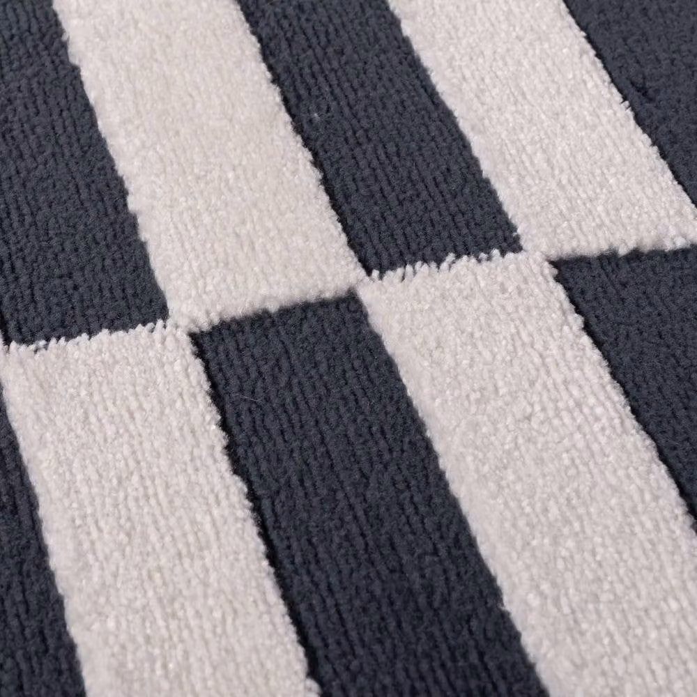 THE RUGS Loft Striped Soft Pile Area Rug and Runner in Navy Blue, W: 80 cm, L: 150 cm – 4