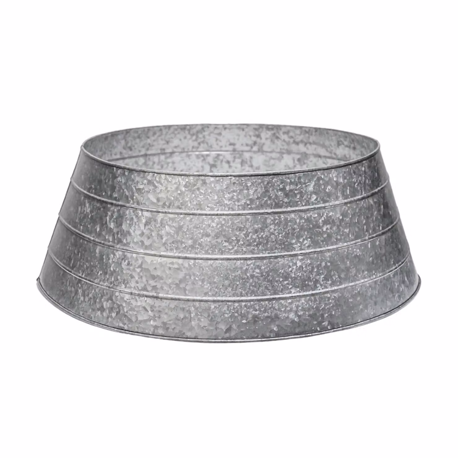 Ivyline Metal Christmas Tree Skirt Galvanised Silver, W: 67 cm, D: 67 cm, H: 25 cm – 2