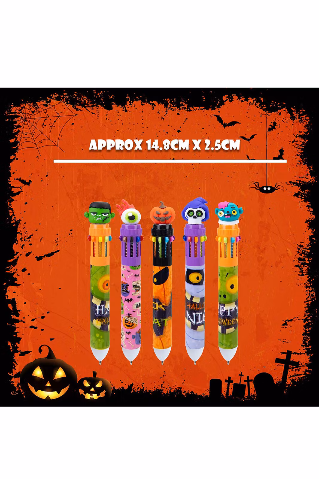 VFM e-Store Halloween Spooky Design Pens, Multicolour Mystery Bag – 2