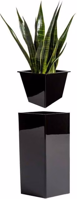 Access Garden Products Black Galvanised Steel Planter Tub, Diameter: 32 cm – 1