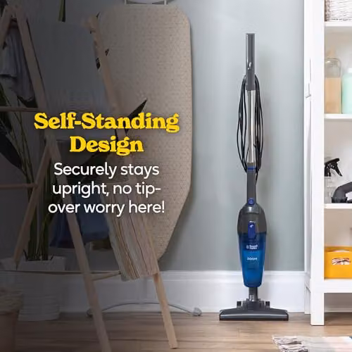 Russell Hobbs Zoom 2-in-1 Corded Stick Vacuum Cleaner, Blue and Grey, 600W, Bagless with 0.5L Dust Tank and Washable Filter, RHSV1002 – 7