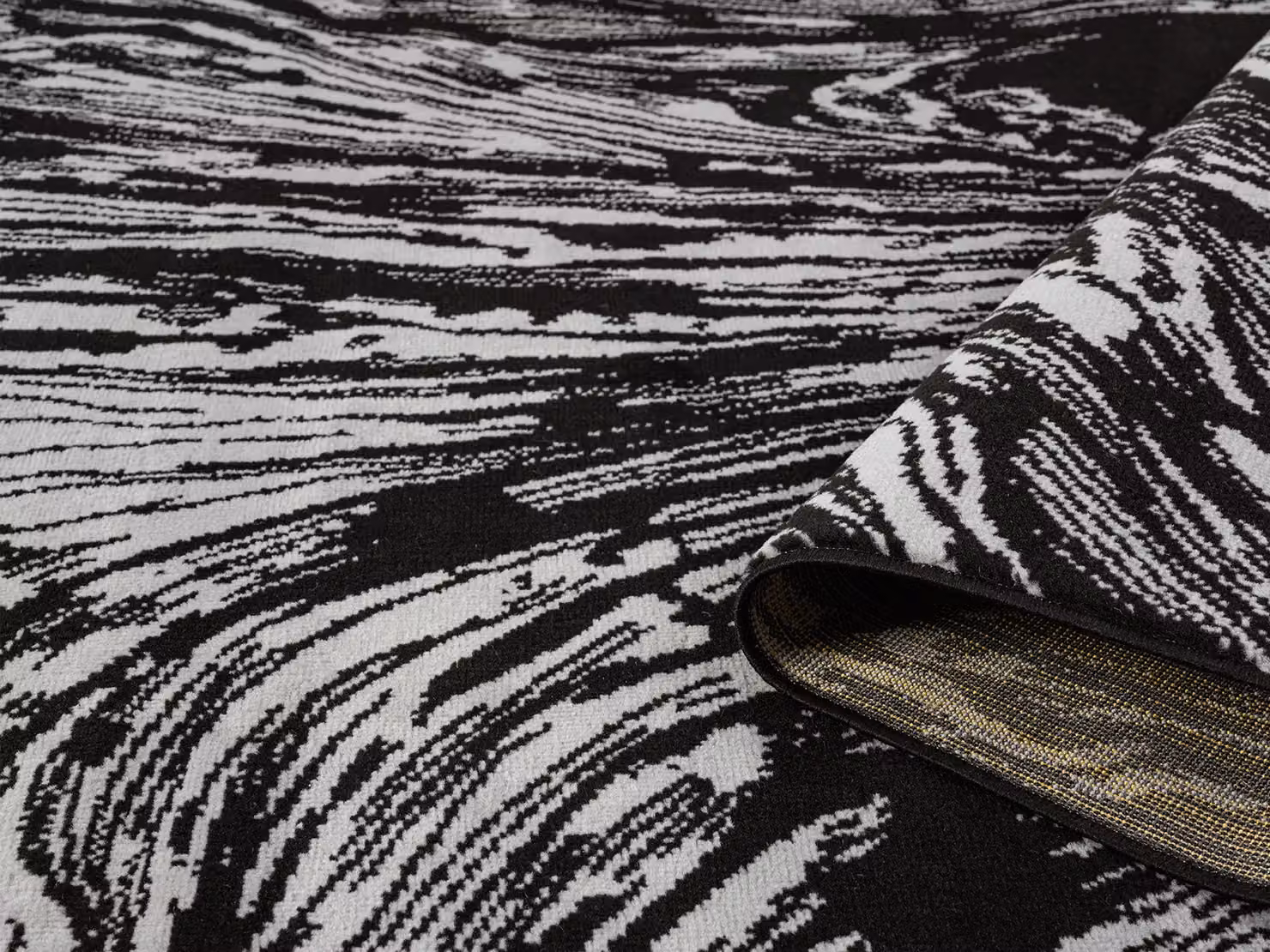 Desire Rugs Obsidian Modern Low Pile Grey Abstract Area Rug W: 200 cm, D: 290 cm – 4