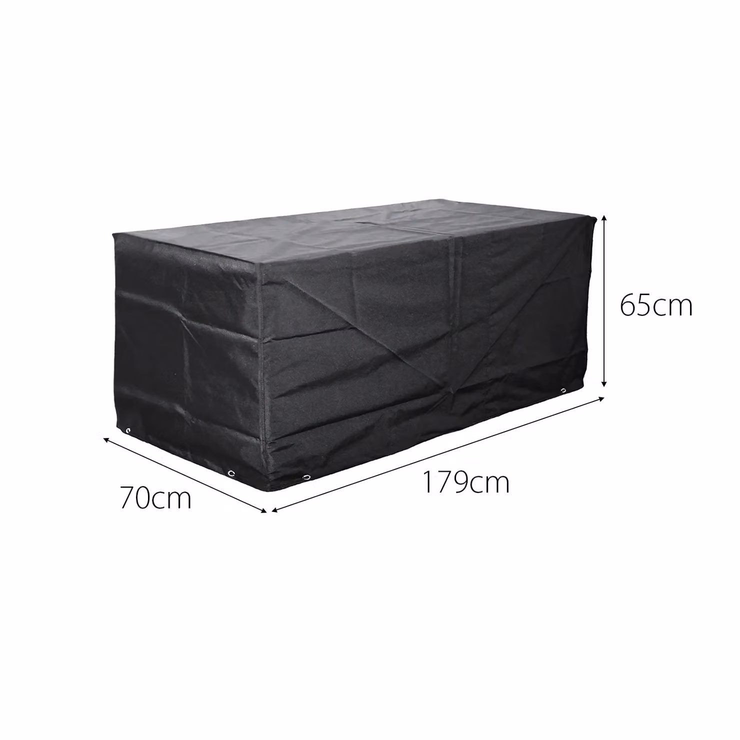 Cozy Bay Furniture EZBreathe Malta 10 Seat Corner Sofa Furniture Set Cover in Black – 2