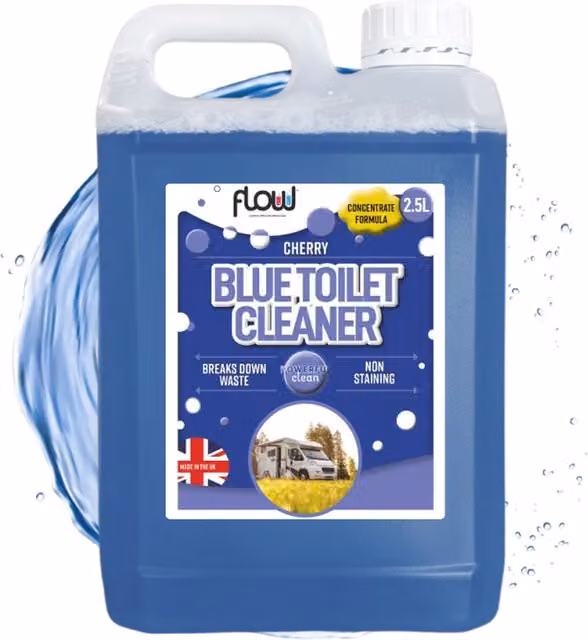Flow Cherry Scented Blue Toilet Cleaner, 2.5 l
