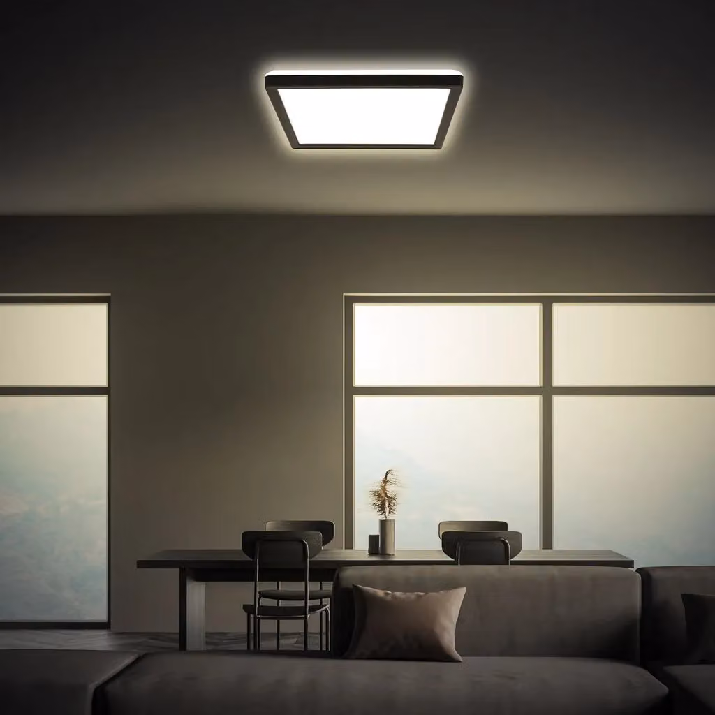 Briloner Black LED Panel, 16W, 1900lm, 4000K, W/D/H: 24 x 24 x 3 cm – 3