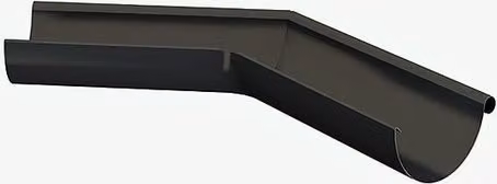 Lindab Galvanised Steel Half Round Gutter External Angle 135, 100mm, Anthracite Grey