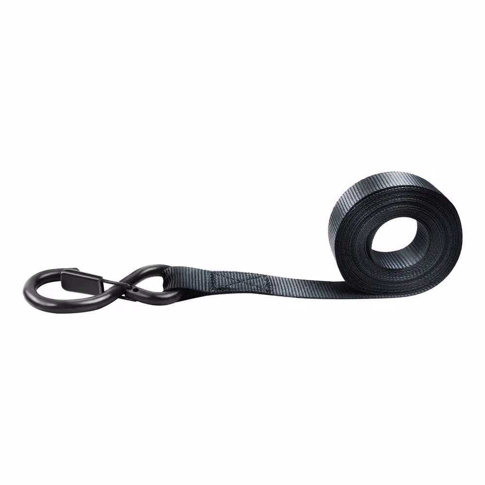 SPETLEK Black Ratchet Tie Down Straps with Hooks, 4 Pack, 25mm x 5m – 2