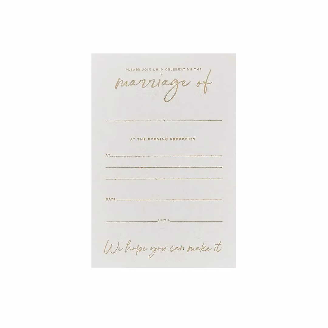 Club Green Gold and White Evening Invitations for Adults, Pack of 20 – 2