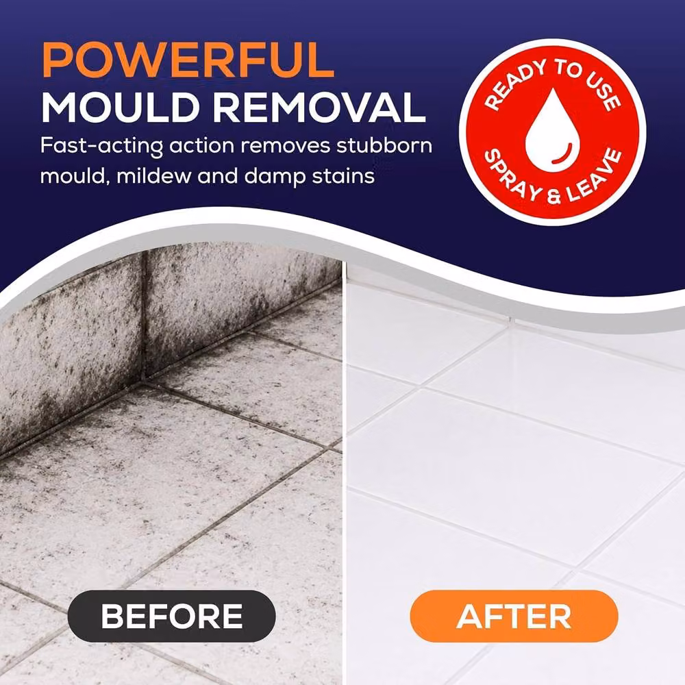 volila Powerful Mould and Mildew Remover Spray for Walls, Tiles and Bathrooms, 1000ml – 3