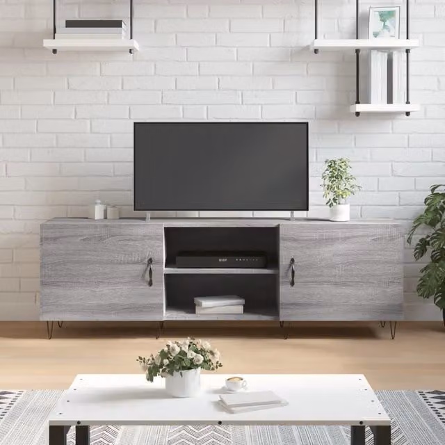 Berkfield Home Grey Sonoma TV Cabinet W/D/H: 150 x 30 x 50 cm – 1