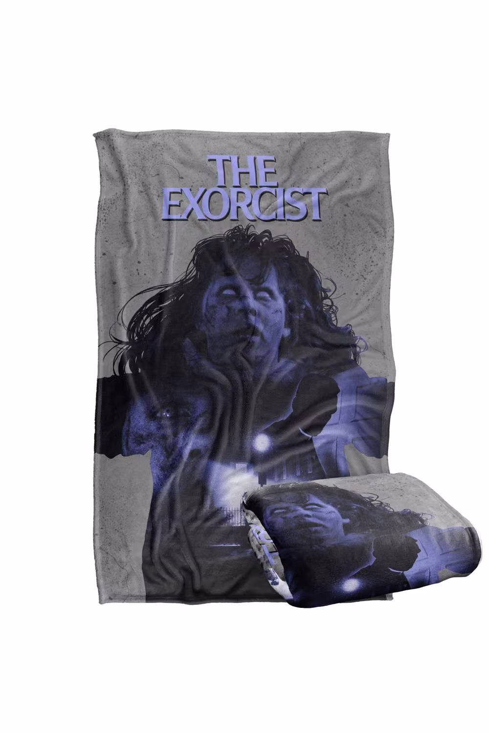 Warner Bros. The Exorcist Regan Collage Poster Super Soft Fleece Throw Blanket, Multicolour, W: 91.0 cm x D: 147.0 cm – 6