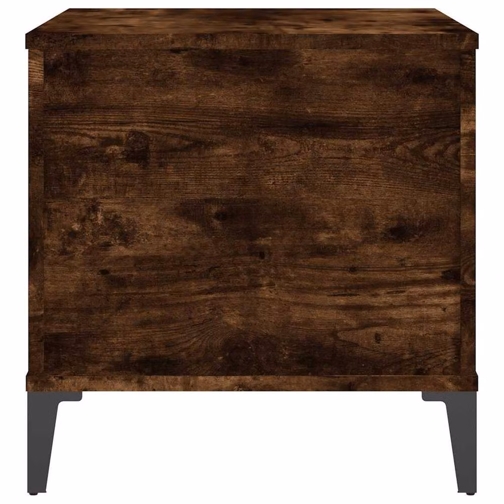 Berkfield Home Smoked Oak Coffee Table in Brown, W: 60 cm, D: 44.5 cm, H: 45 cm – 5