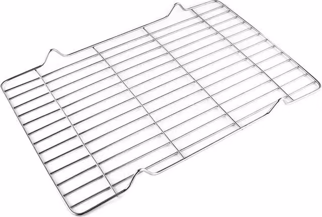 Nordara Universal Oven Cooker Grill Mesh Rack, Silver, W: 34.4 cm, D: 22.2 cm