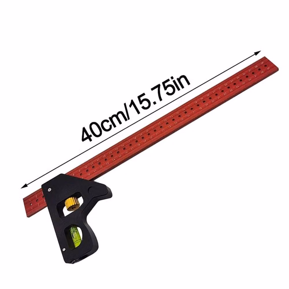 NESTLUNE Red Combination Right Angle Movable Square Ruler, W: 520 cm, H: 40 cm – 2
